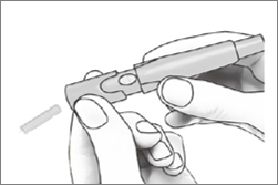 아큐-첵 가이드(Accu-Chek Guide) : 체혈침 제거