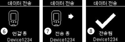 아큐-첵 가이드(Accu-Chek Guide) : 데이터 전송