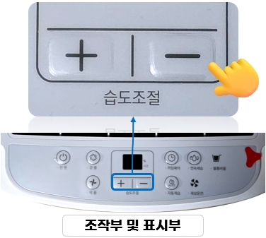 위닉스 제습기 뽀송 12L DXAW120-NYK : 습도 조절