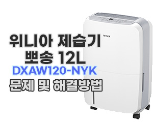 위닉스 제습기 뽀송 12L DXAW120-NYK : 문제 및 해결방법
