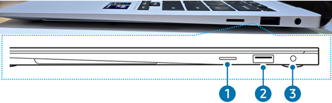 삼성 갤럭시 북 5 프로 (Galaxy Book 5 Pro) 노트북 : 오른쪽면