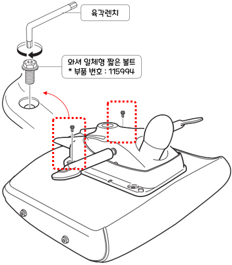 이케아(IKEA) MARKUS 마르쿠스 사무용 의자 22121 : 틸트 조절 장치 베이스 장착
