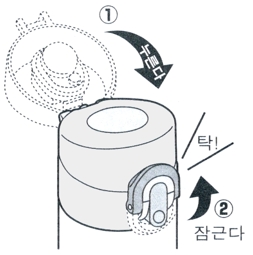 써모스 진공단열 휴대용 텀블러 JNI-301 : 사용 방법