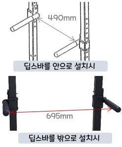 어푸어푸 차칸 철봉 : 딥스바 설치 방법