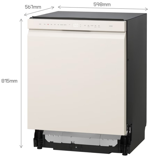 LG 식기세척기 DUE1BGLE, DUE2BGE : 제품 크기
