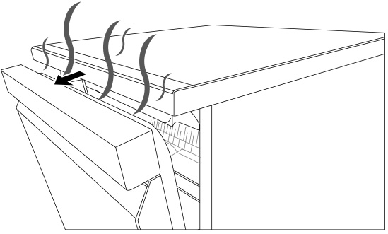 LG 식기세척기 DUE1BGLE, DUE2BGE : 건조시 문열림