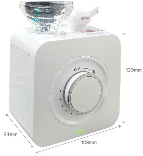 홈플래닛 생수병 가습기 GO-2080C : 사이즈