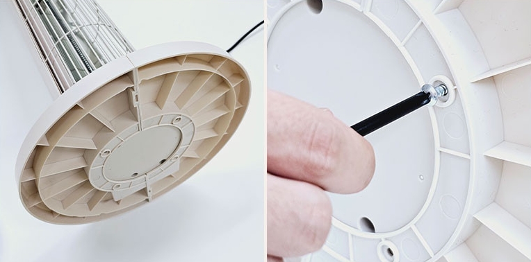 신일 프리미엄 2way 카본히터 SEH-CB0128 : 하단부 조립 방법