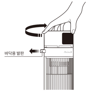 신일 프리미엄 2way 카본히터 SEH-CB0128 : 바닥형 사용 방법