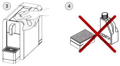 CREMESSO Compact Automatic 캡슐 커피머신 (DC-262) : 커피 본체 청소