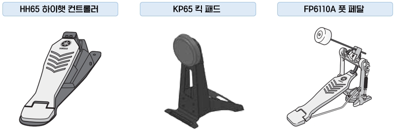 YAMAHA DTX402K/432K/452K Drums : 패키지 구성