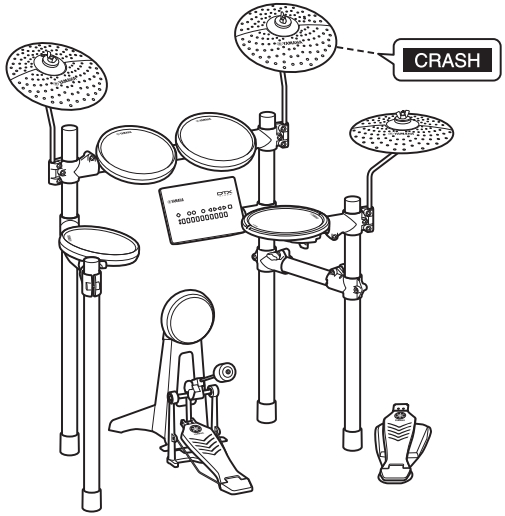 YAMAHA 전자 드럼 설치 : 왼손잡이 드럼 연주자용 설치