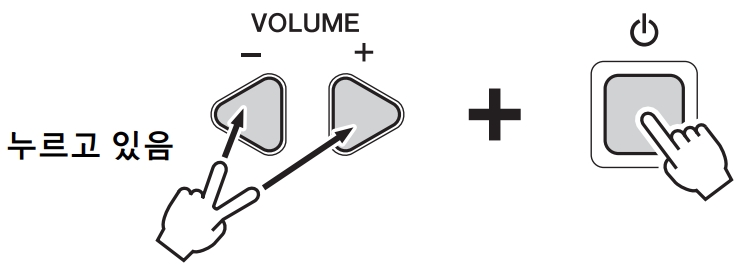 YAMAHA 전자 드럼 DTX452K / DTX432K / DTX402K - 기본 설정으로 복구 방법