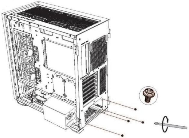 F. 파워서플라이 조립 방법 설명 그림