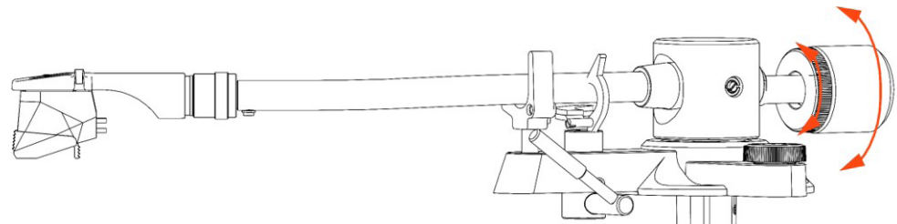 카운터웨이트 로딩 다이얼을 돌리는 그림