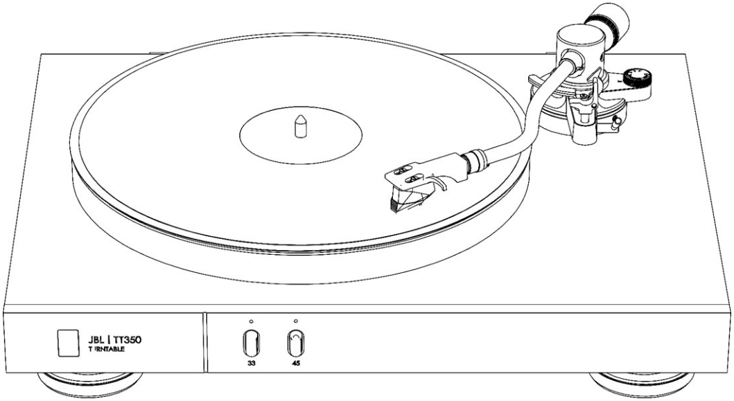 턴테이블 레코드 재생 장면 그림