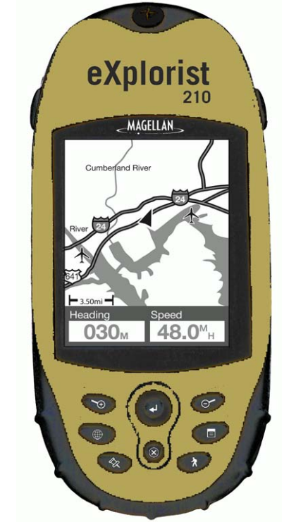 Magellan eXplorist 210 제품 전면 이미지