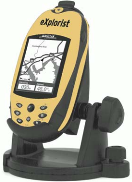 옵션 스위블 마운팅 브래킷이 장착된 Magellan eXplorist 210 이미지