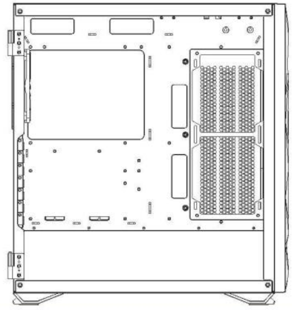 다크플래쉬 DLX21 MESH 케이스 제품 사양 사진