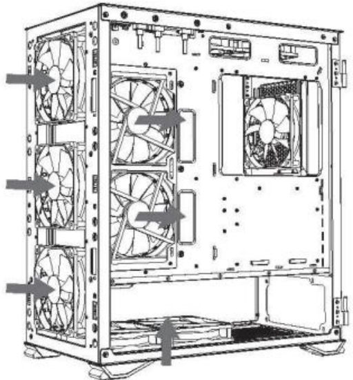 I.냉각 팬 조립 방법 - 첫번째 그림