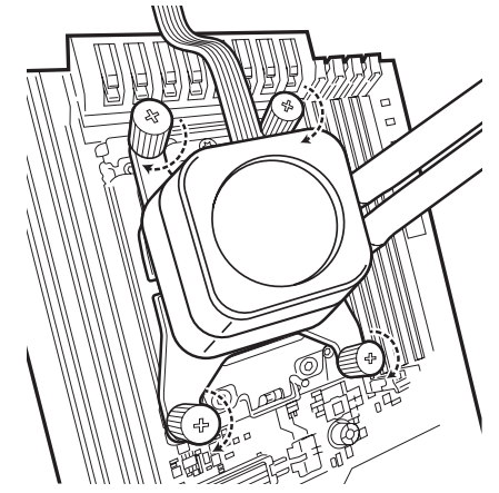 AMD sTRX4 펌프 유닛 설치 이미지