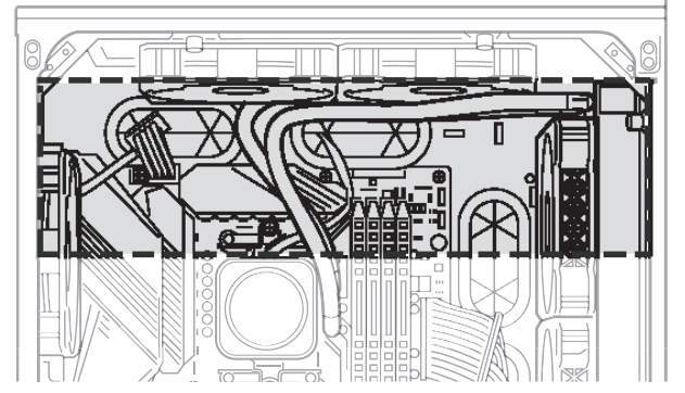 권장 라디에이터 설치 방향 이미지