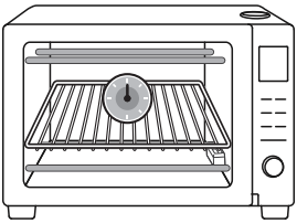 위즈웰 인헨스 오븐 WOP100 온도 측정 방법 안내 그림