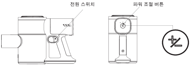 디베아 차이슨 THE NEW 전원 스위치와 파워 조절 버튼 위치