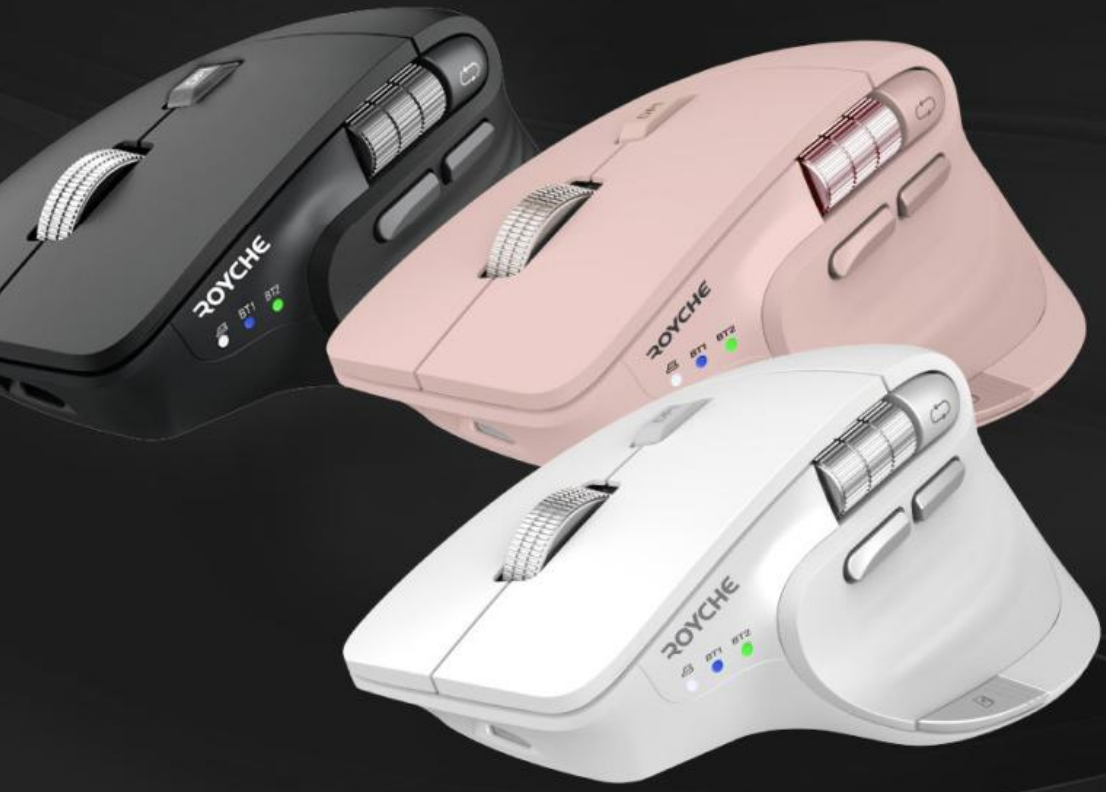 로이체 RX-900S 무선 마우스 블랙 화이트 핑크 색상 비교 이미지