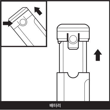 샤크 에보파워 핸디청소기 WV270KR 배터리를 본체에서 분리하는 이미지