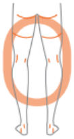 체중 측정 시 허벅지가 붙지 않도록 선 올바른 자세