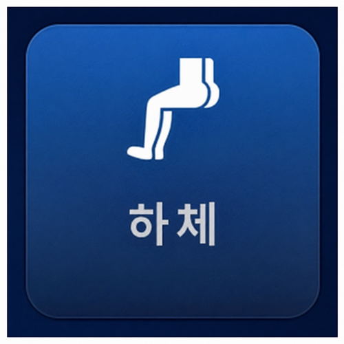 종아리와 발 부위 에어백을 작동하는 부분 에어 마사지 버튼